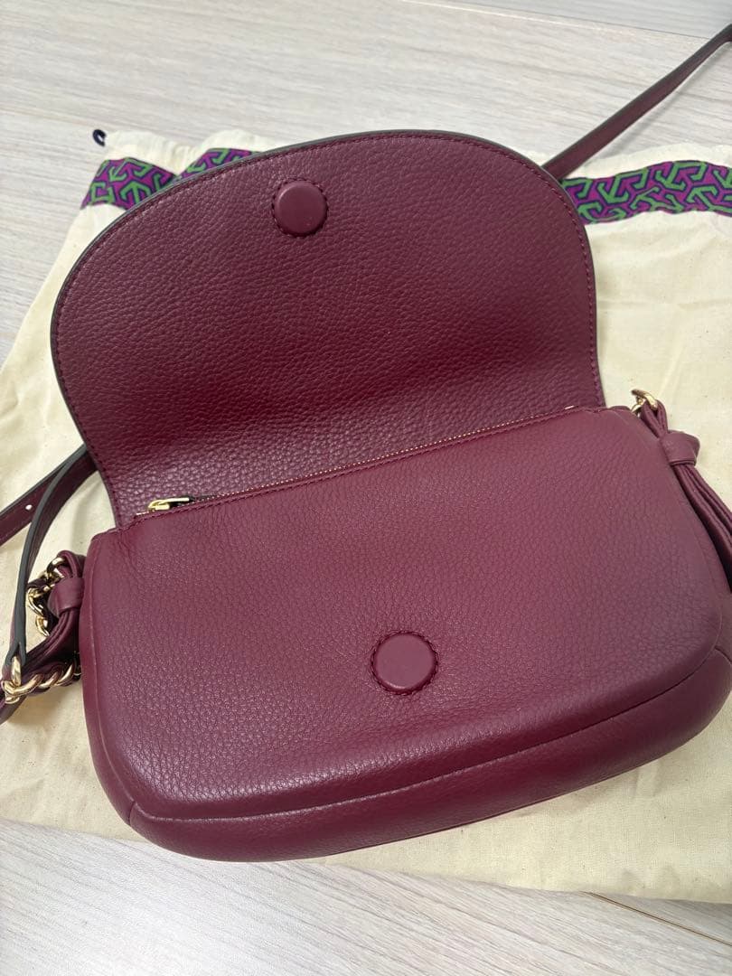 Tory Burch バーガンディ ショルダーバッグ