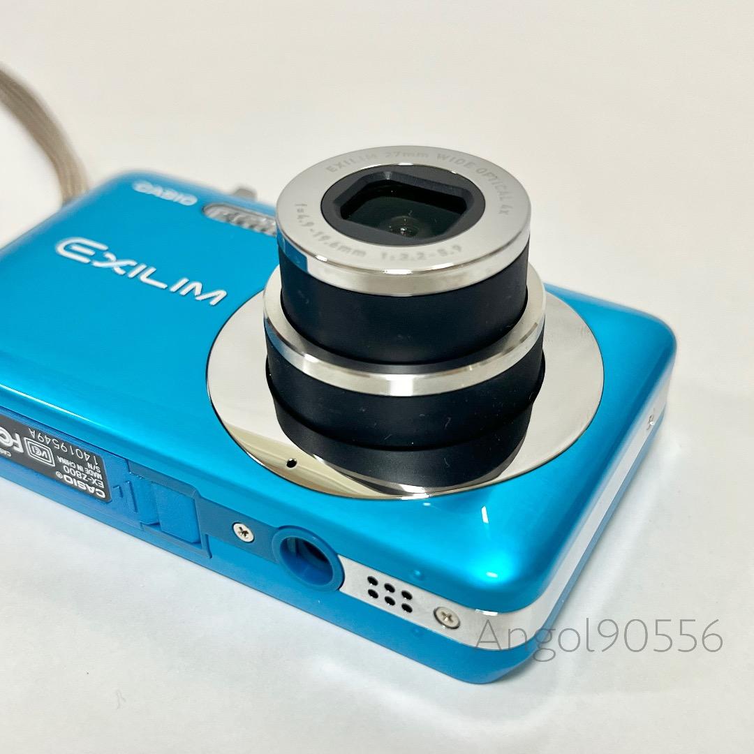 美品 CASIO EX-Z800 コンパクトデジタルカメラ ブルー 取説 箱
