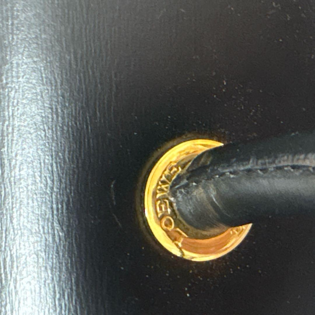 ロエベ　フォーマル　ハンドバッグ　レザー　アナグラム