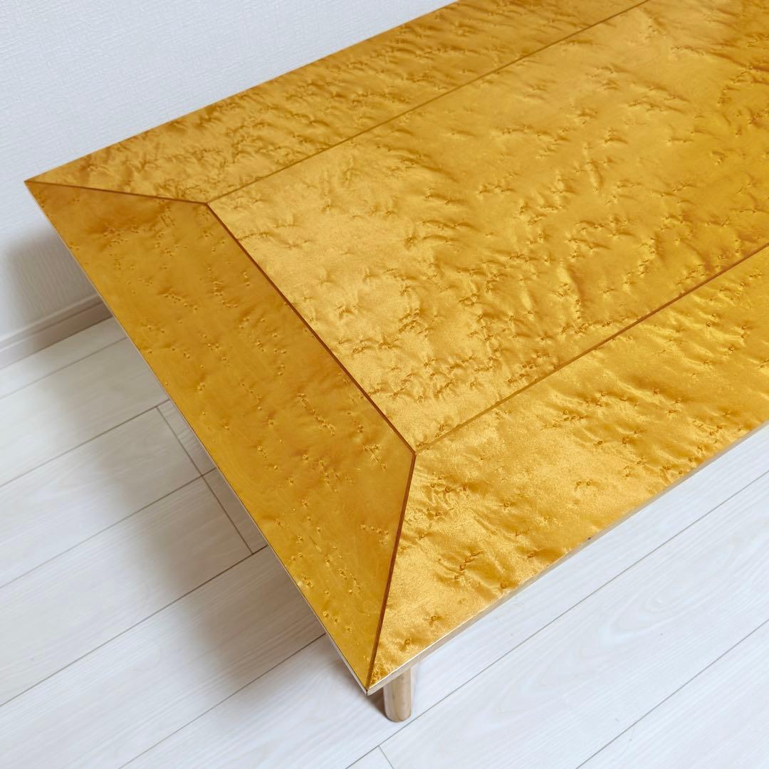 定価30万 IDC 大塚家具 スプレンダー バーズアイメープル リビングテーブル