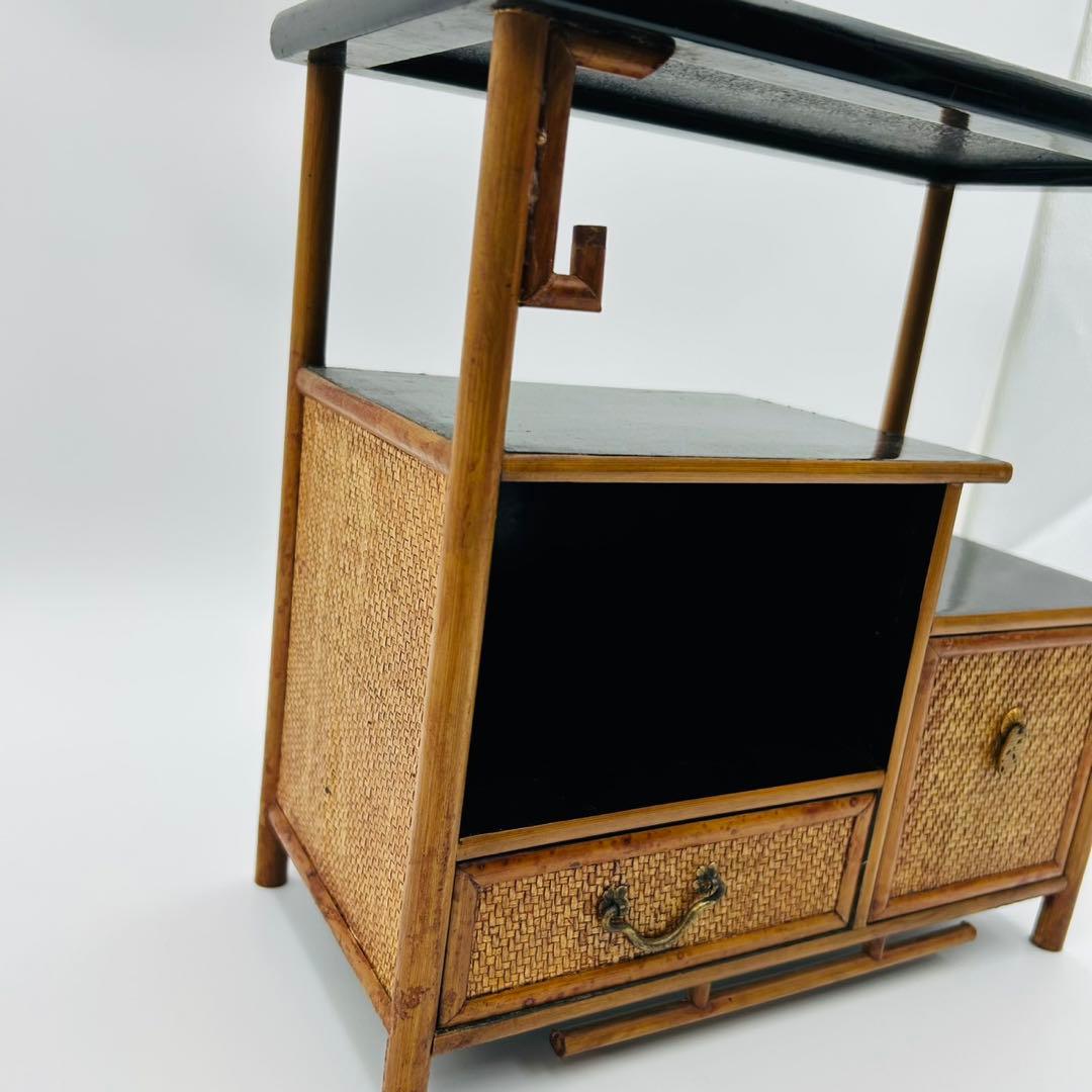 【茶棚　茶箪笥　飾り棚　煎茶道具】アンティーク　インテリア　骨董