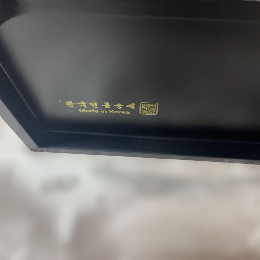 漆器 蝶と花の装飾 収納ボックス