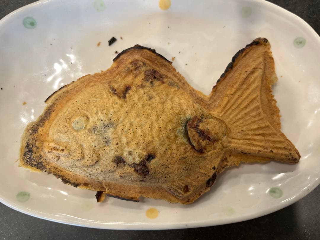 【希少・一丁焼き】鋳鉄製 たい焼き器 天然物　天然もの