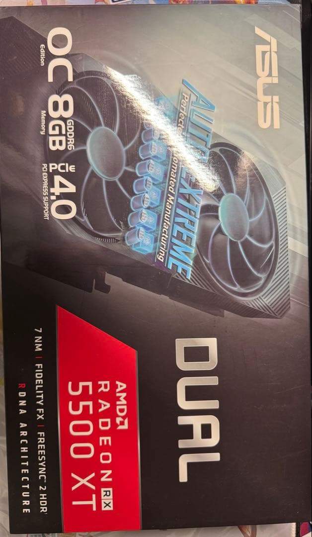 グラフィックボード・グラボ・ビデオカード DUAL-RX5500XT-O8G-EVO