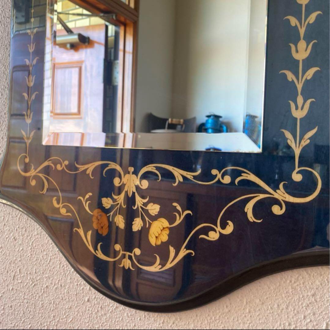 イタリア象嵌面取り鏡