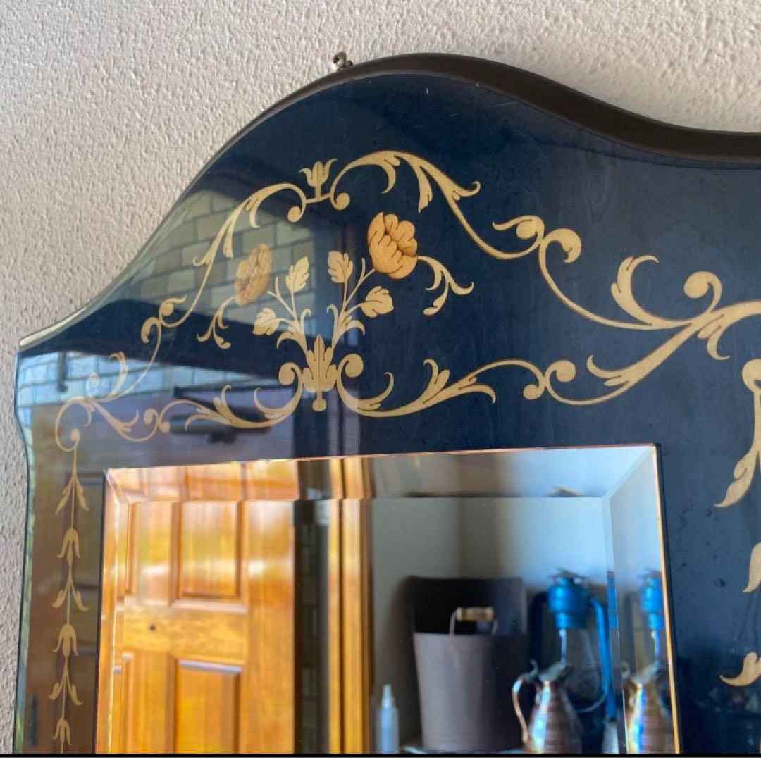 イタリア象嵌面取り鏡