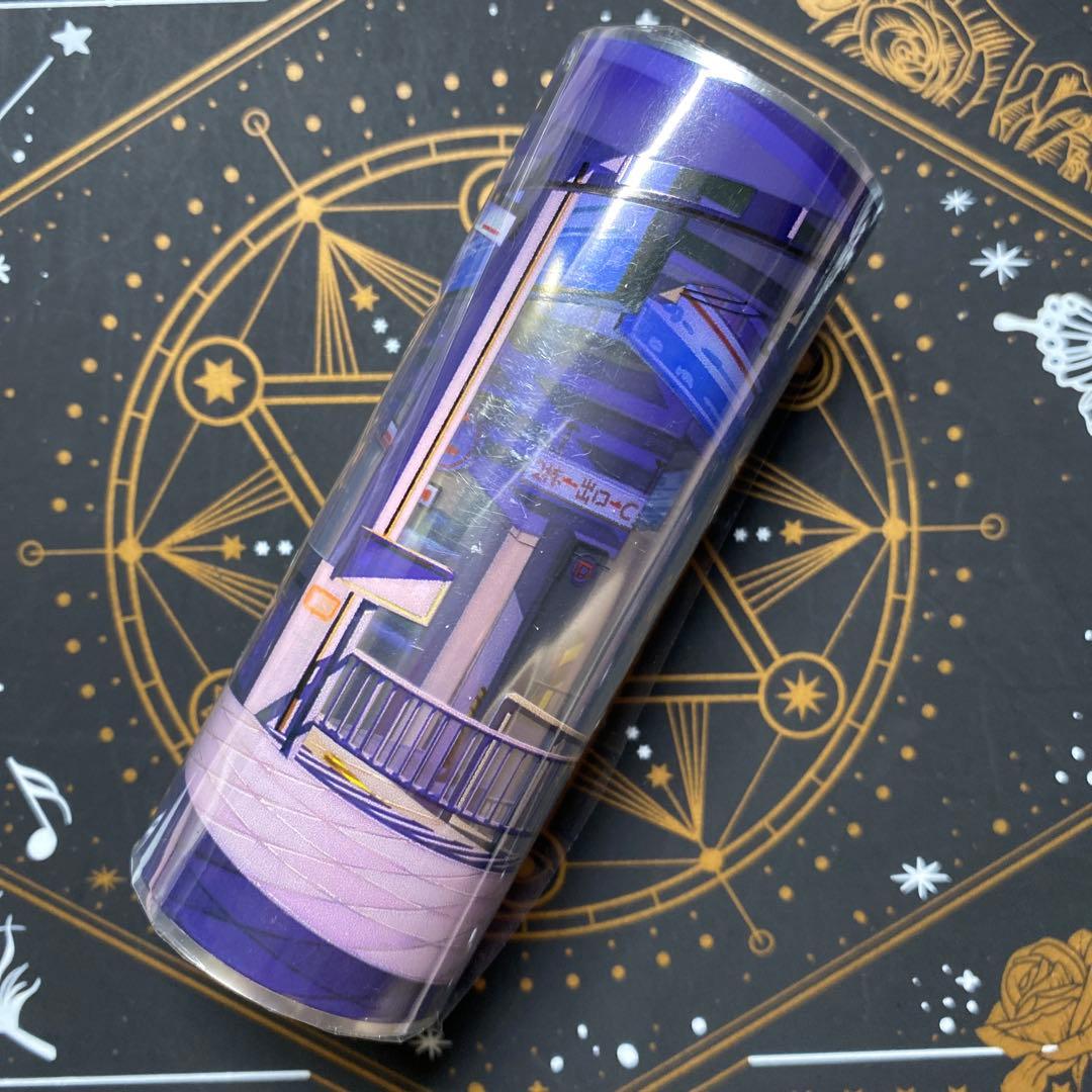 【9503】海外　5m巻　PETマスキングテープ　夜　プラットホーム　背景系