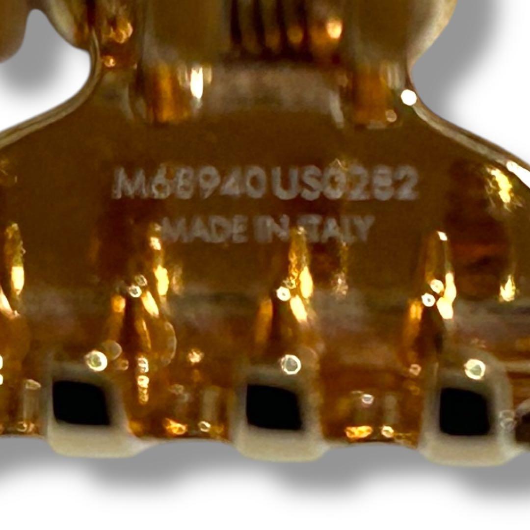 【中古品】ルイ•ヴィトン ミニ ヘアクリップ モノグラム M68940 ゴールド