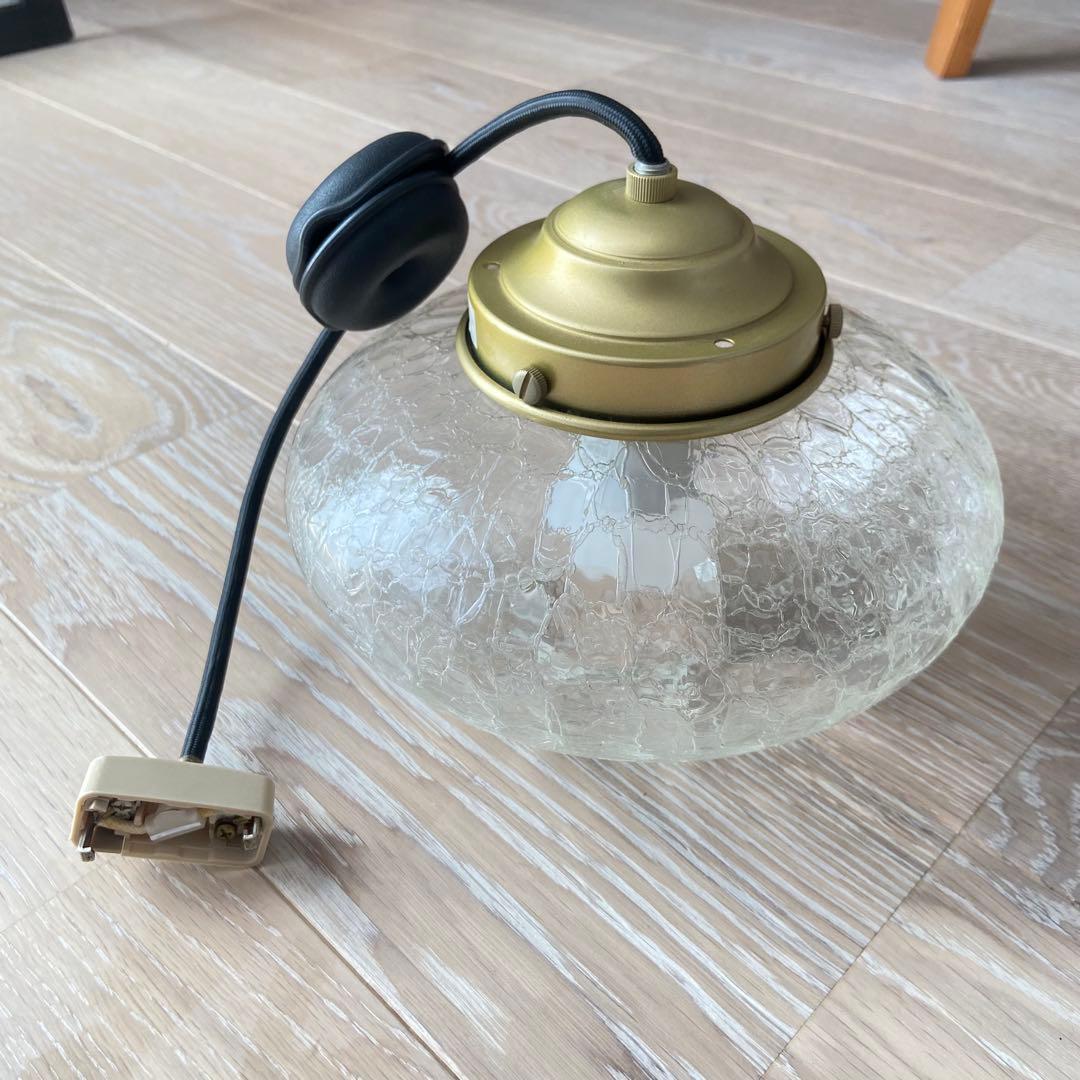 【最終値下げ】unico ペンダントライト　みかん（ヒビ加工）