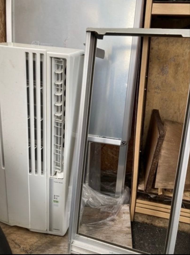 窓用エアコン 取り付けフレーム付き