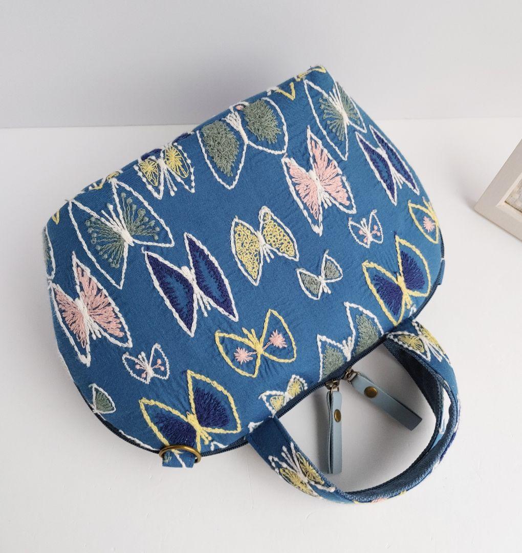 1点のみ ミナペルホネン レア スカイフラワー ミニサイズバッグ