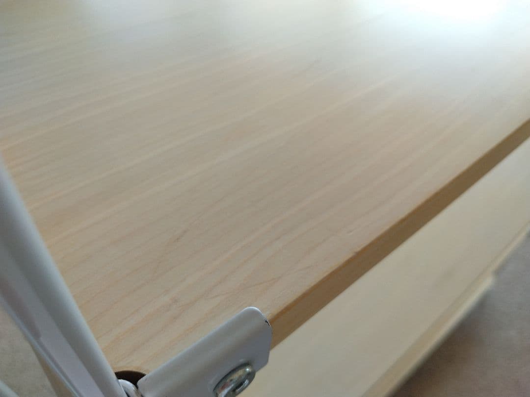 【訳あり】MUJI/無印良品 25cmスチールユニットシェルフ中グレー木製棚5段