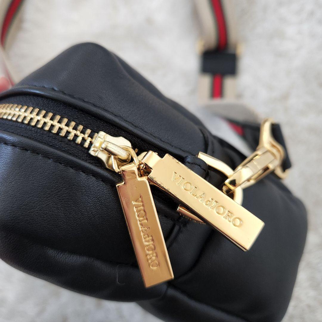 美品✨ヴィオラロード　キルティングレザーバッグ　ショルダー　ブラック