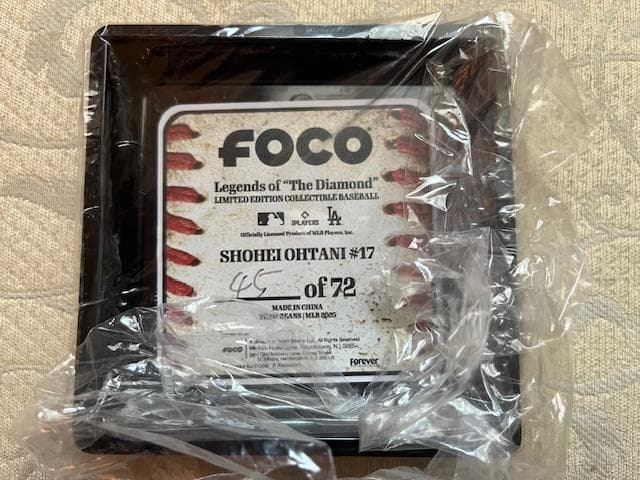 【72個限定】大谷翔平25OpeningDayBaseball・FOCO社#45