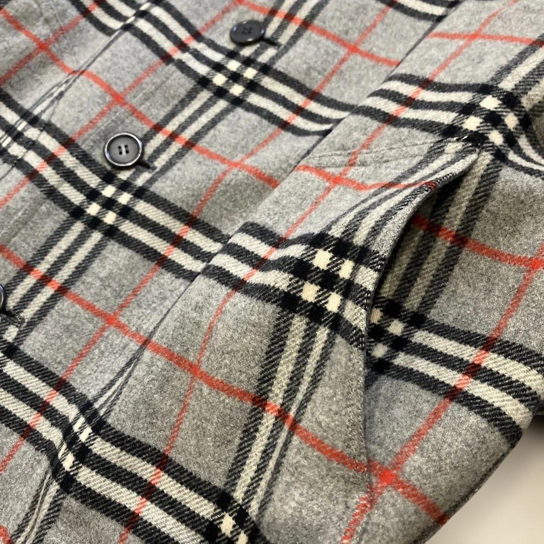 BURBERRYS バーバリーズ　リバーシブルコート チェック　グレー　ベルト付