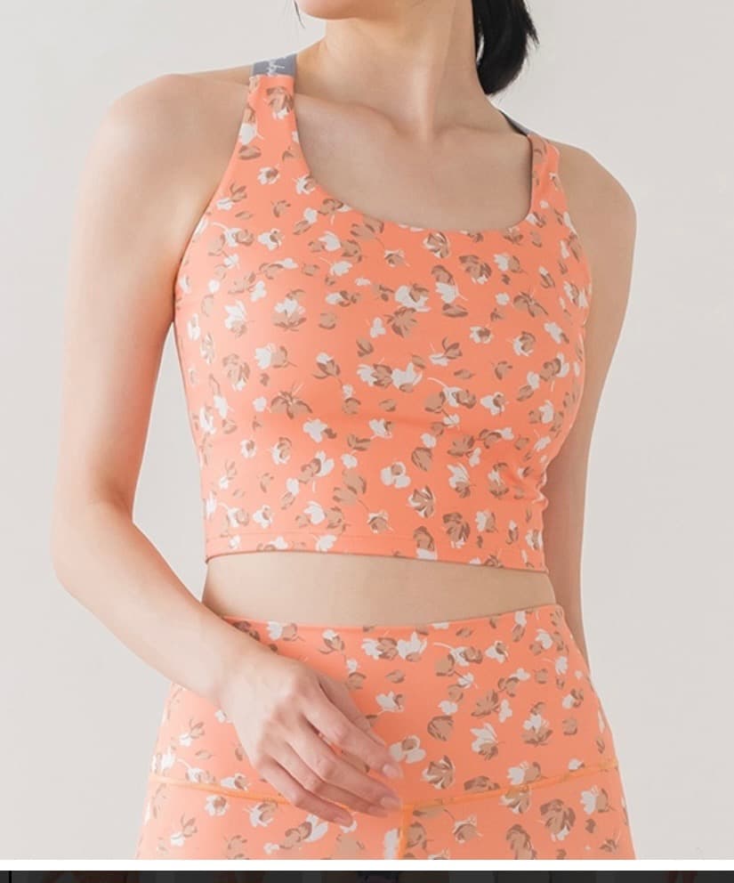 【美品】SUKALA　ビタミンカラー花柄セットアップ　Mサイズ