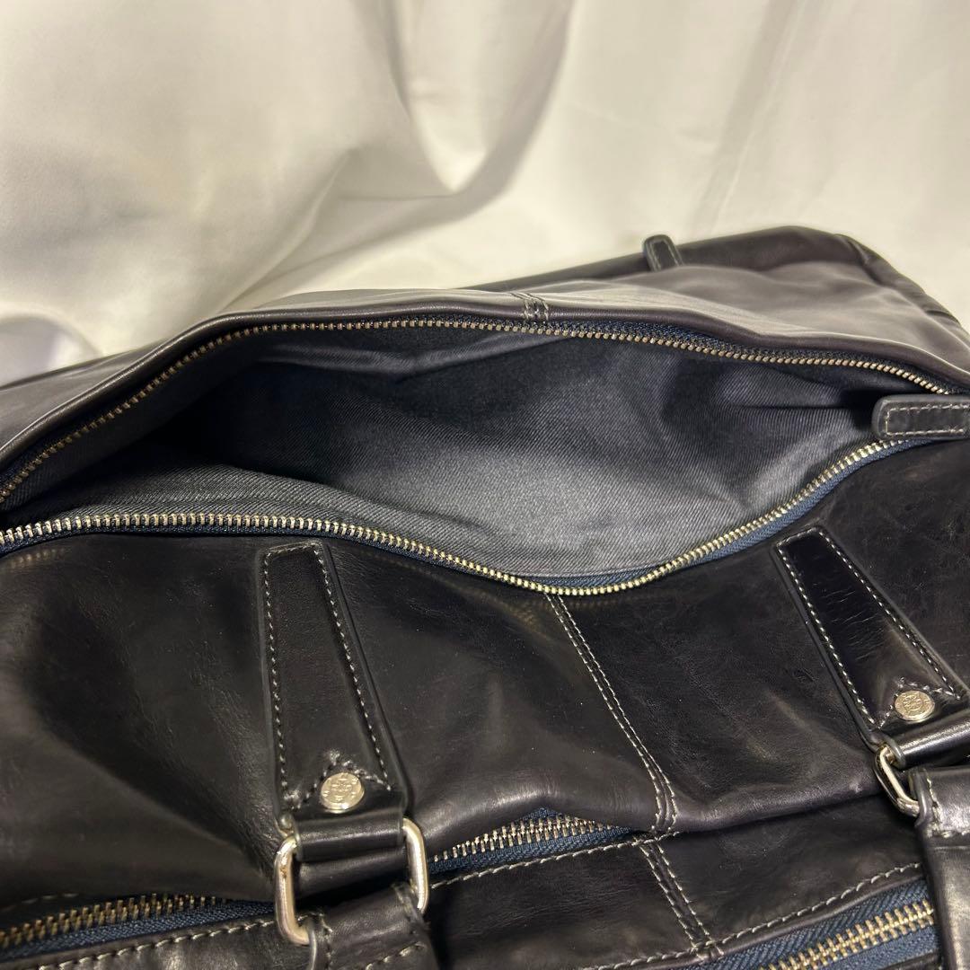 【希少】ACUNEO アクネオ ビジネスバッグ 2層式 2wayオールレザー 黒