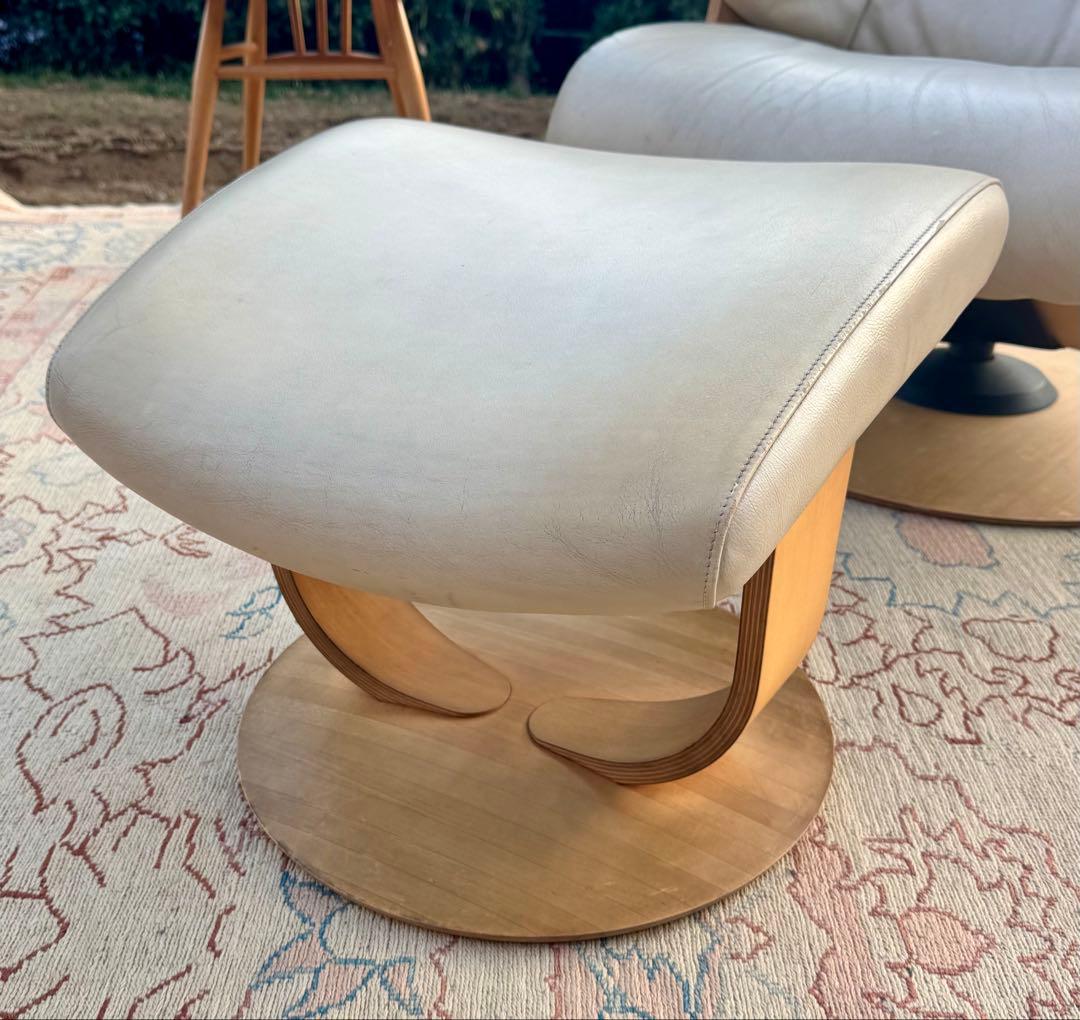 カリモク THE FIRST リクライナー＆オットマン L 本革