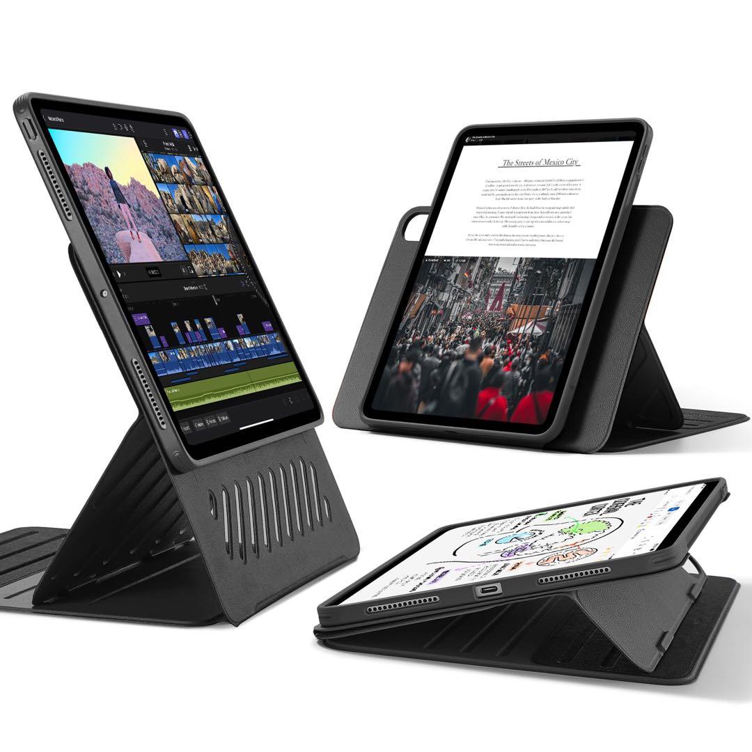 ★ESR iPad Pro 13インチ ケース M4 2024専用 ブラック