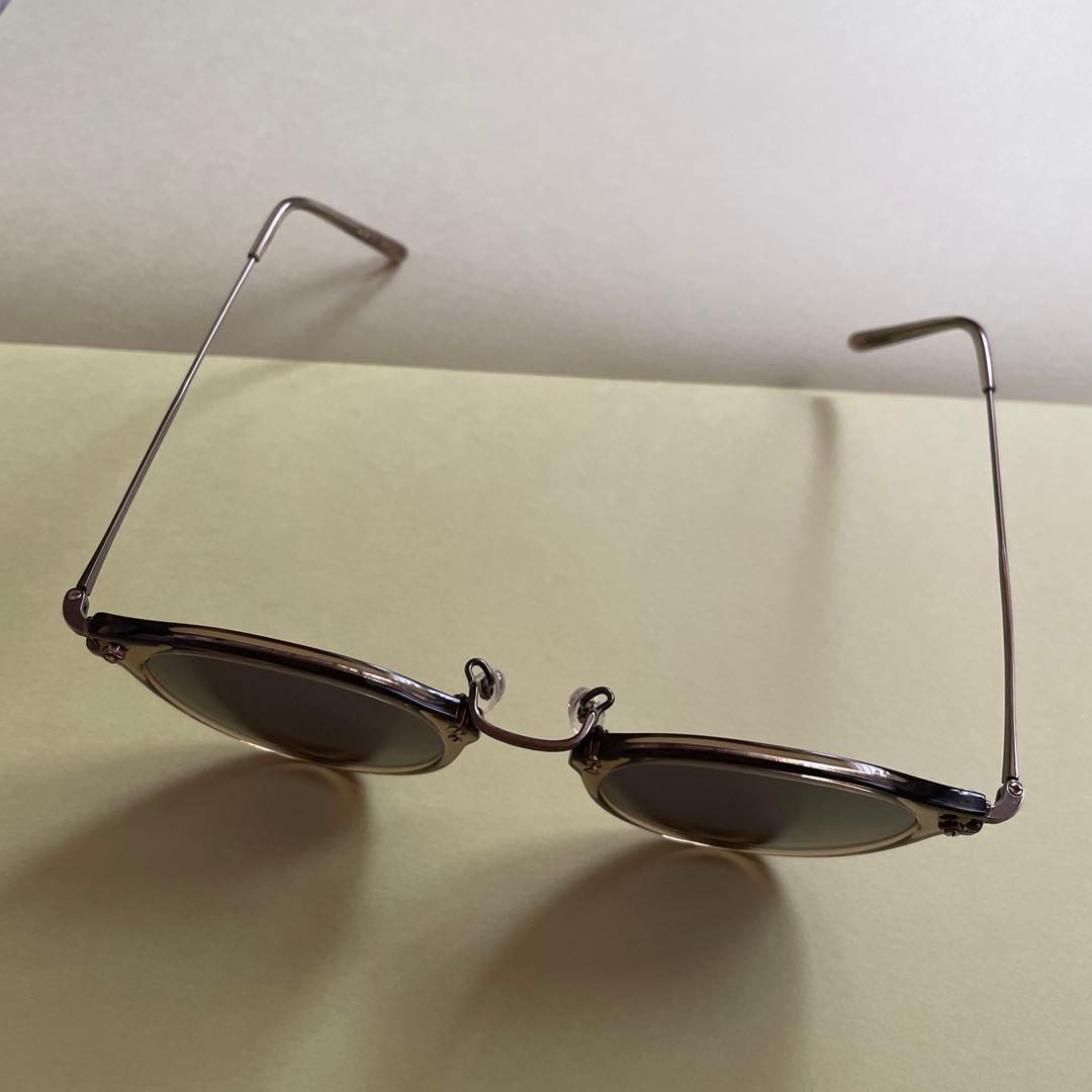 EYEVAN ラウンドサングラス ブラウンレンズ