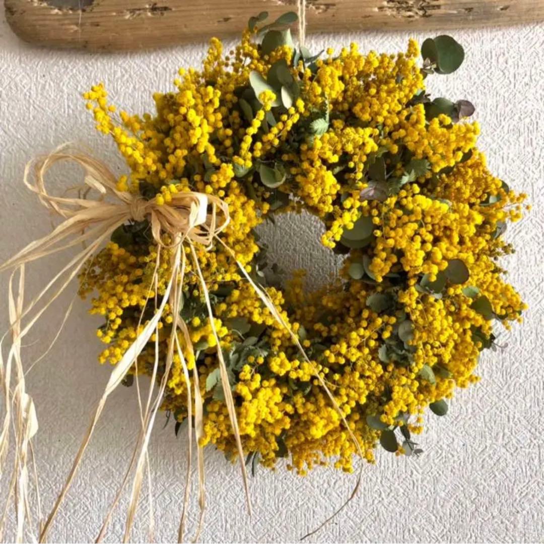 ミモザリース　ミモザユーカリリース　ミモザ