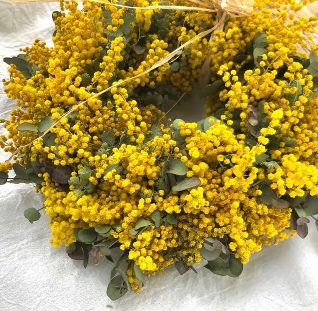 ミモザリース　ミモザユーカリリース　ミモザ