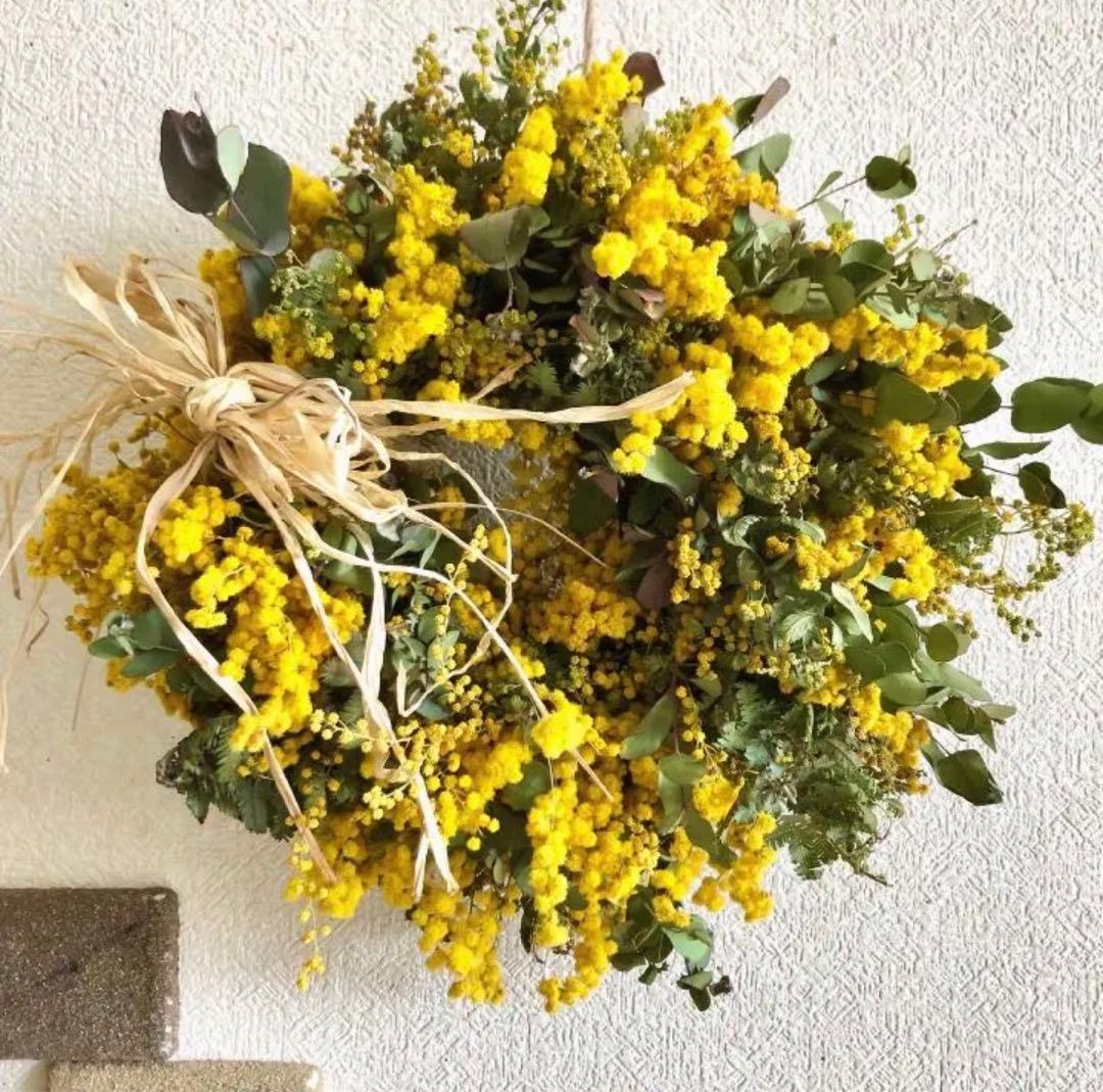 ミモザリース　ミモザユーカリリース　ミモザ