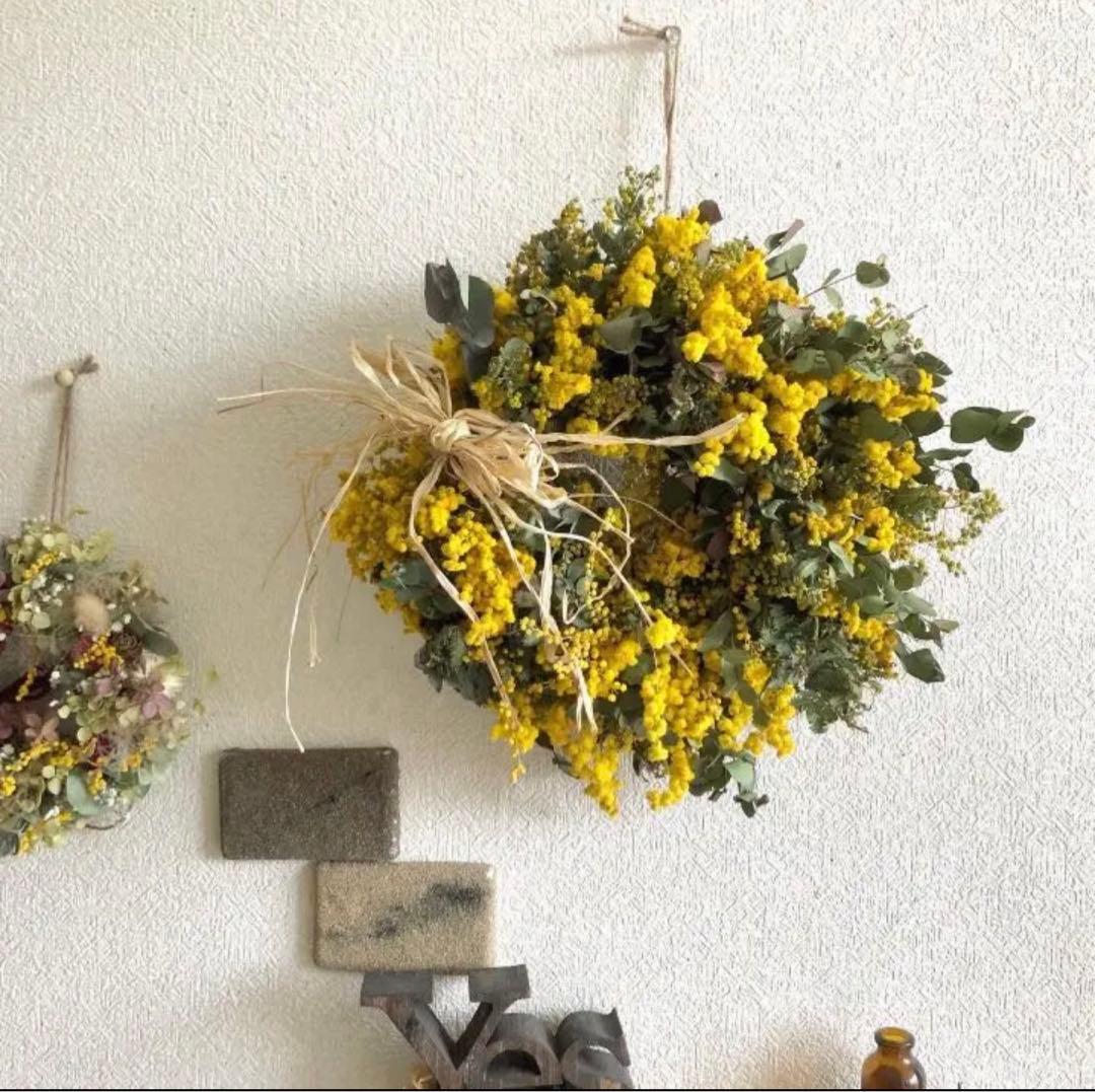 ミモザリース　ミモザユーカリリース　ミモザ