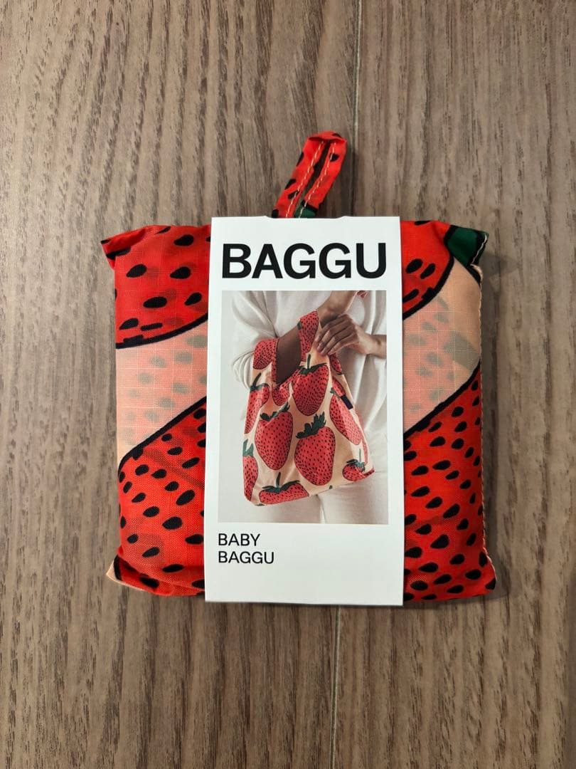 BAGGU BABY エコバッグ. ランチバッグ　ストロベリー柄セット