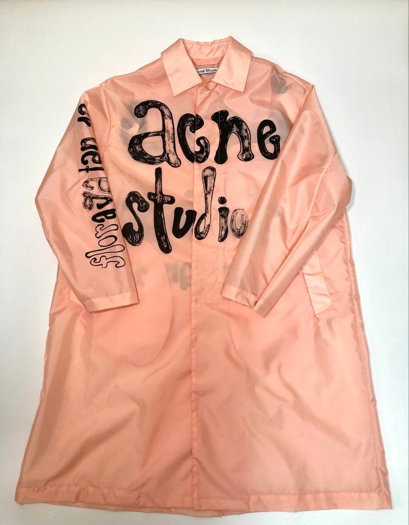海外限定モデル Acne Studios ナイロン ロゴ コート 46 / M