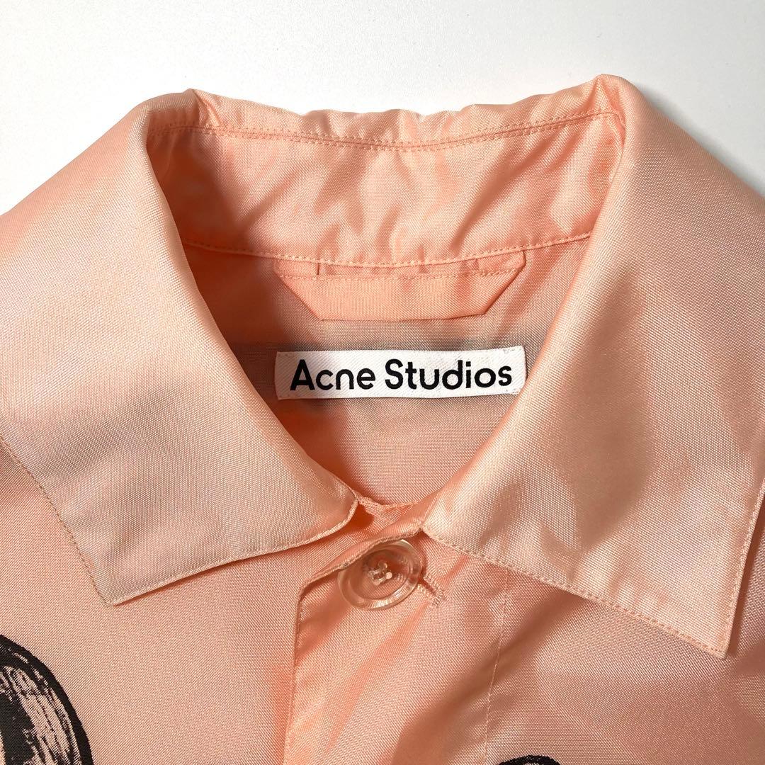 海外限定モデル Acne Studios ナイロン ロゴ コート 46 / M