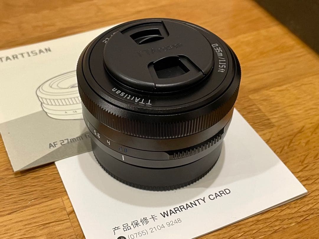 【新品】TTArtisan 27mm f2.8 AF　ブラック Xマウント