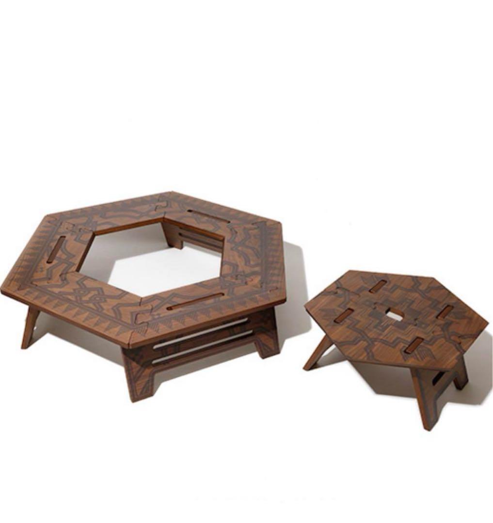 The Arth ×oldmountain 柄兄弟 六角テーブルヘキサテーブル