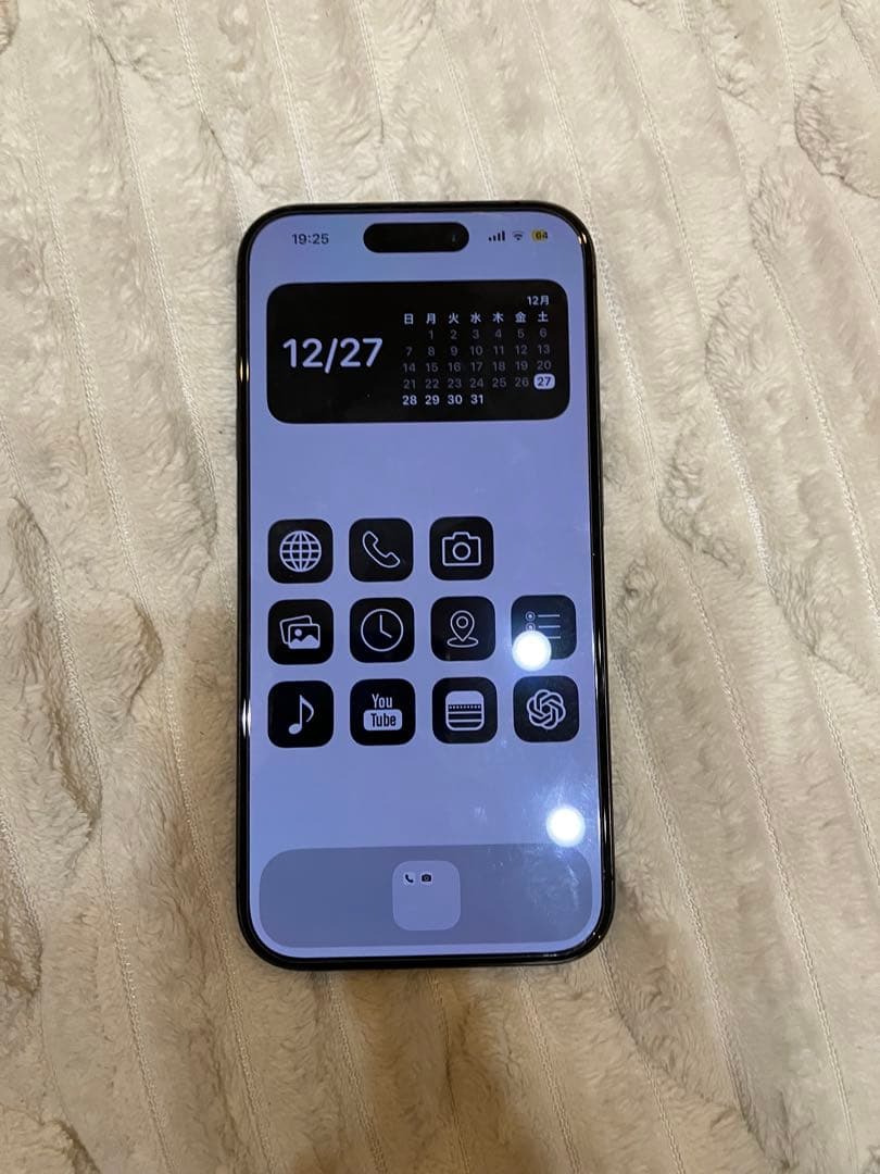 iPhone 15 Pro バッテリー100% ブラックチタニウム