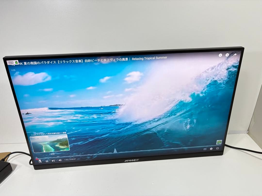 JAPANNEXT 4K液晶モニター　ほぼ未使用