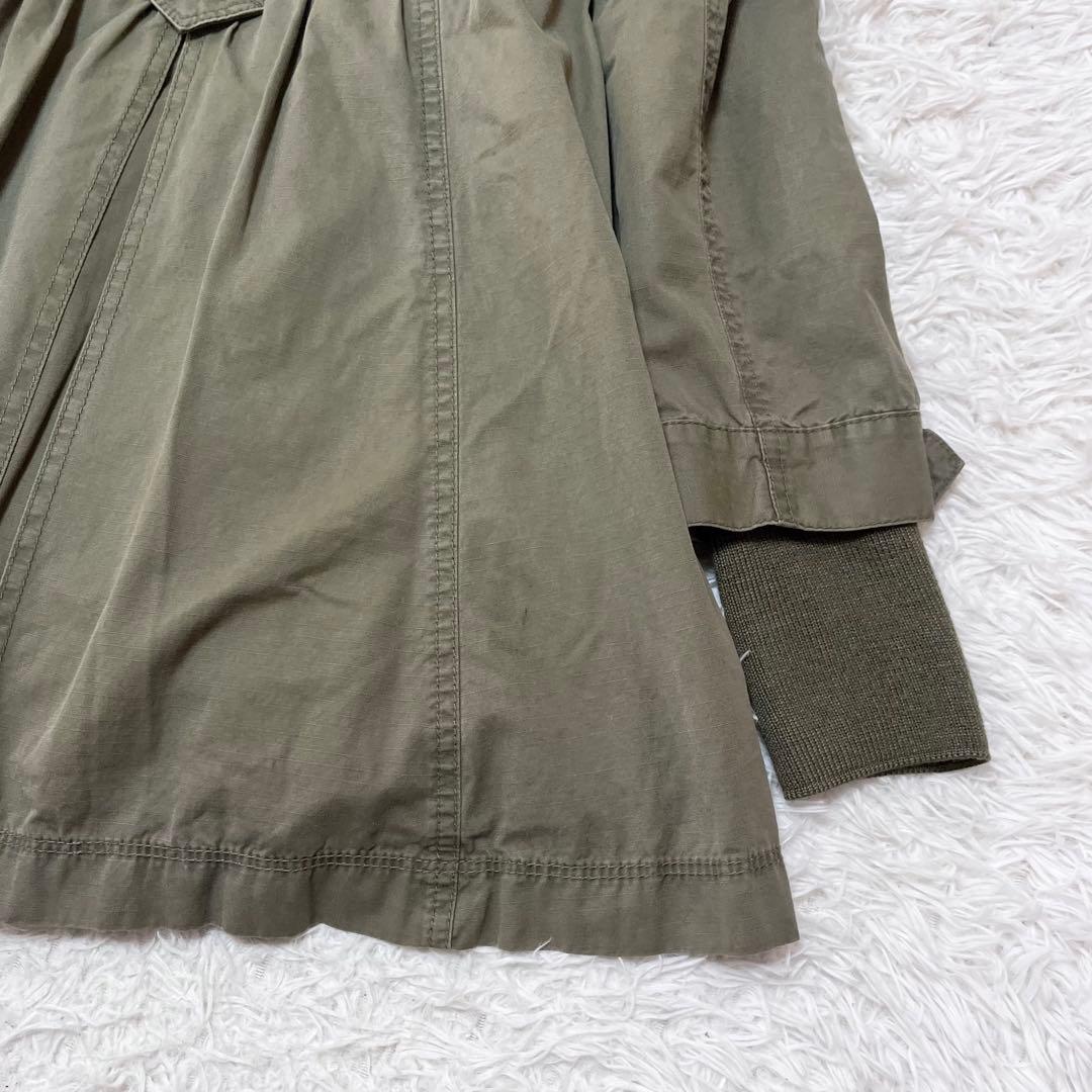 BURBERRY BLUE LABEL キルティングライナー付きモッズコート