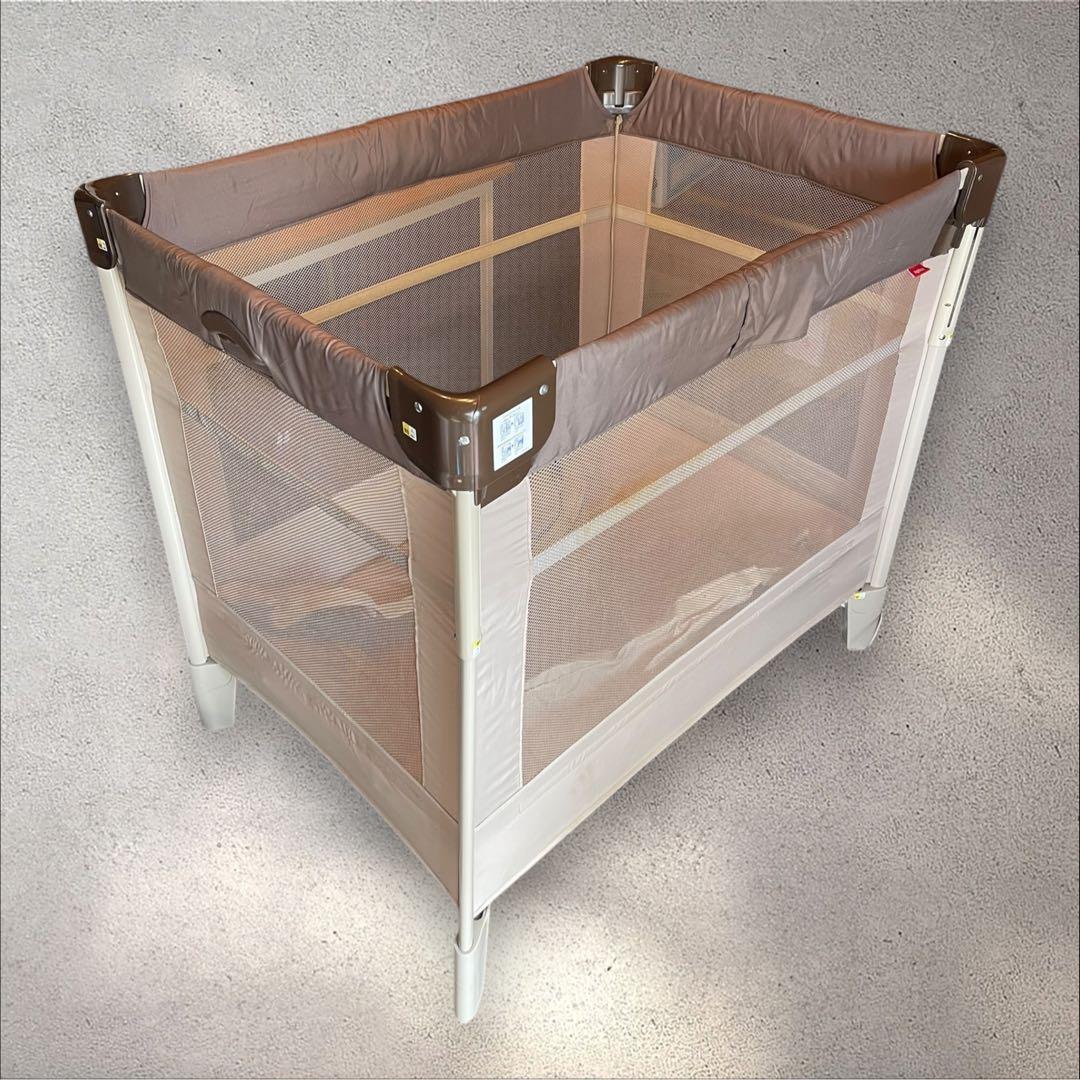 Aprica 折りたたみベビーベッド ベージュ　ココネルエアー