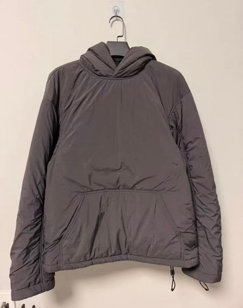 BALENCIAGA ダークグレー フード付き オーバーサイズダウンジャケット