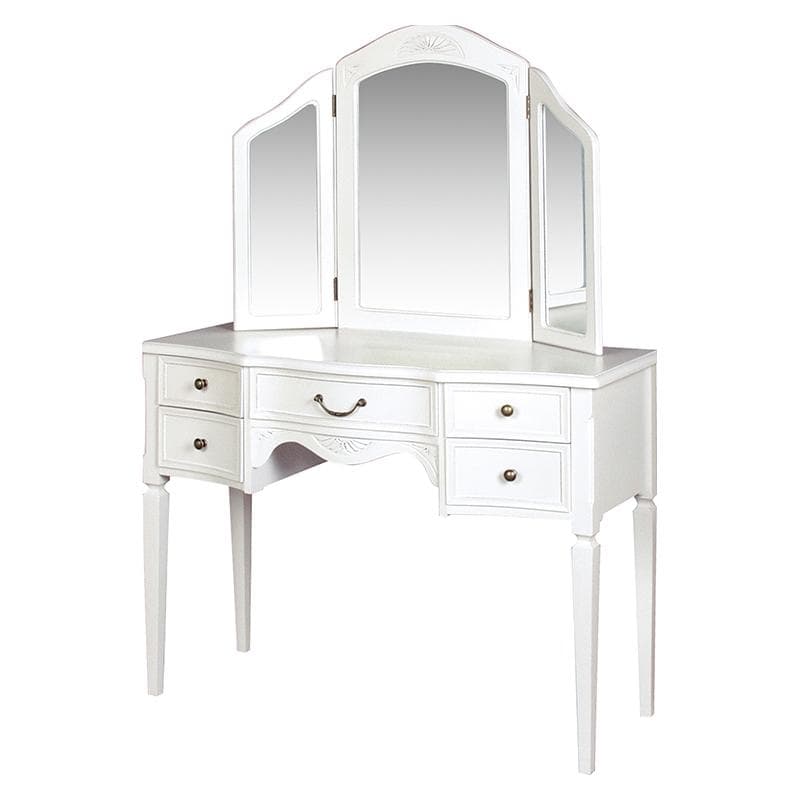 ホワイトアンティーク調　クラシカルなドレッサー