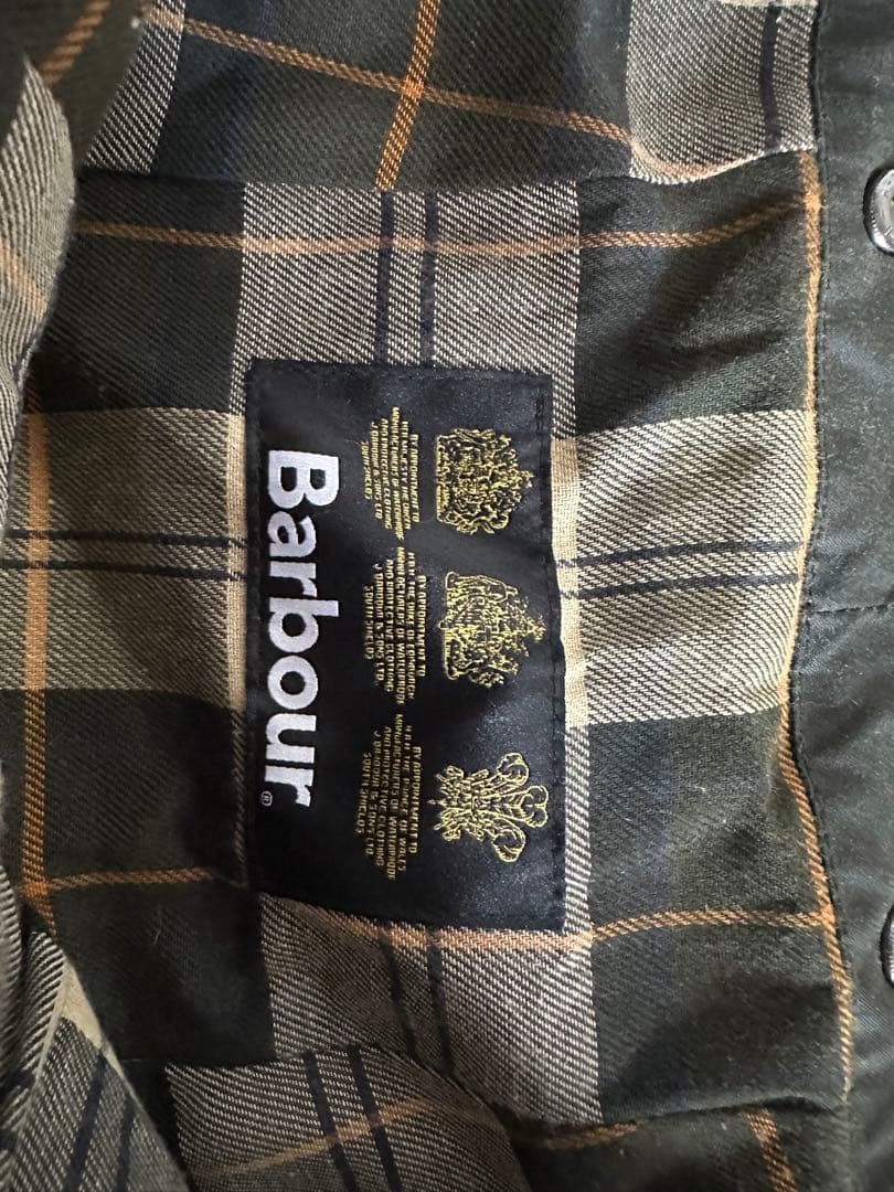美品　Barbour BEDALE WAX ジャケット Sage 帽子付け