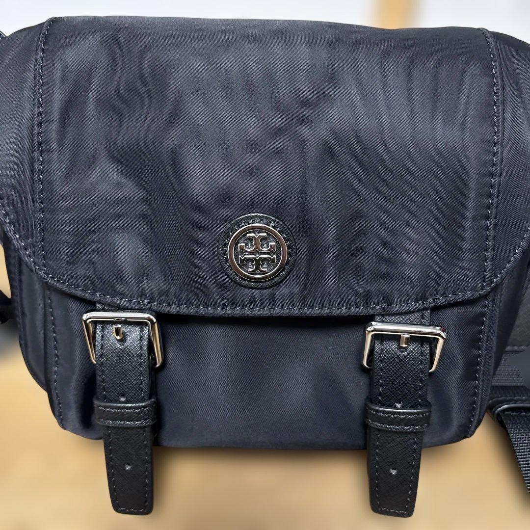 TORY BURCH トリーバーチ ナイロンショルダーバッグ ブラック