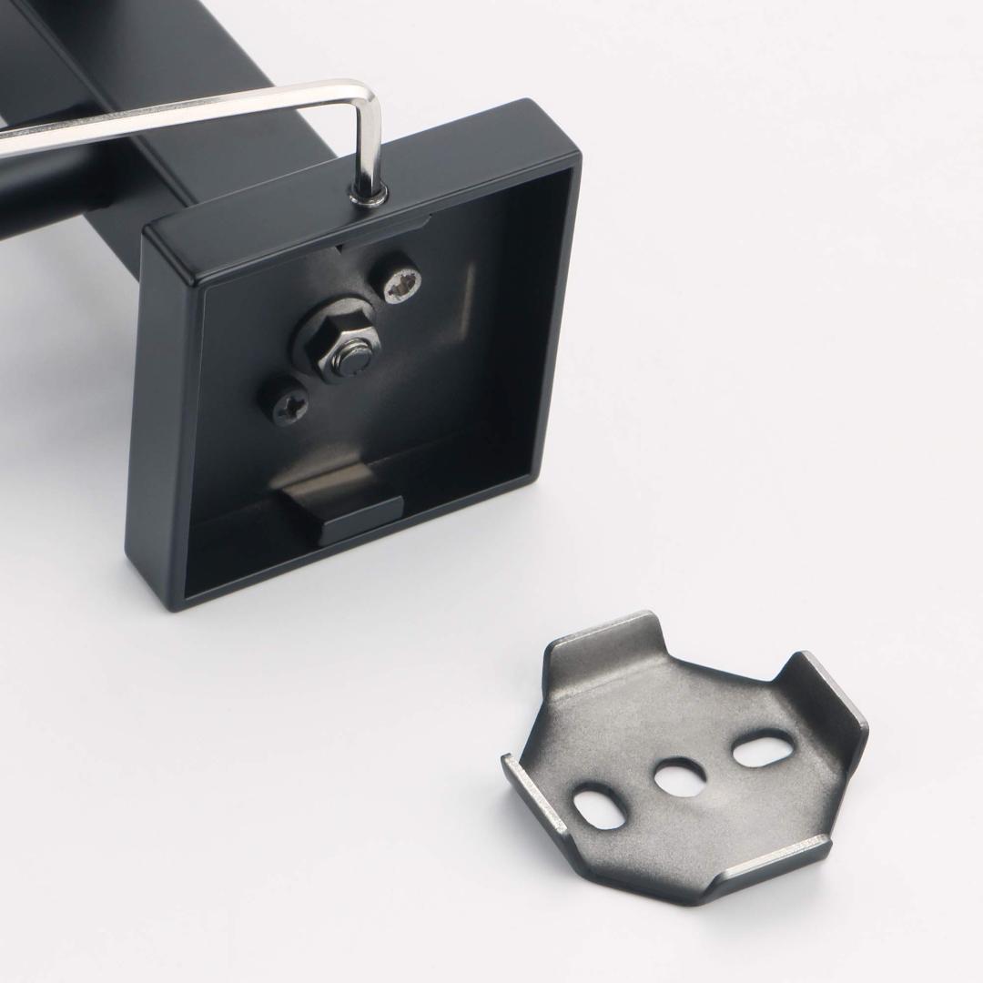 2層 マットブラック 耐腐食ダブルタオルラック ステンレス