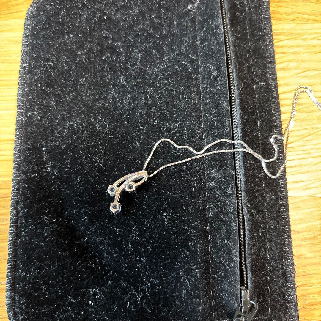 限界価格　K18WG サファイアリング・ネックレスセット