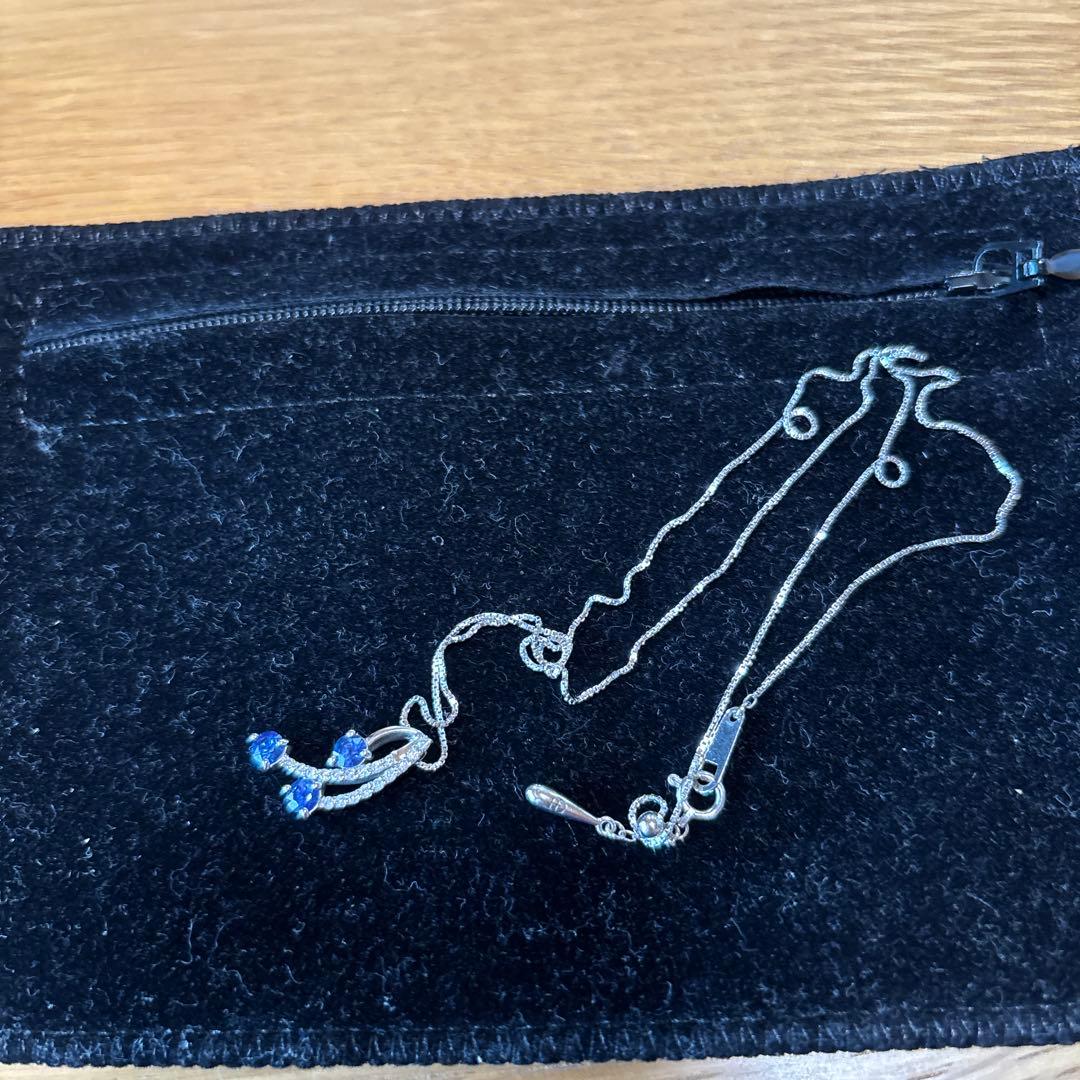 限界価格　K18WG サファイアリング・ネックレスセット