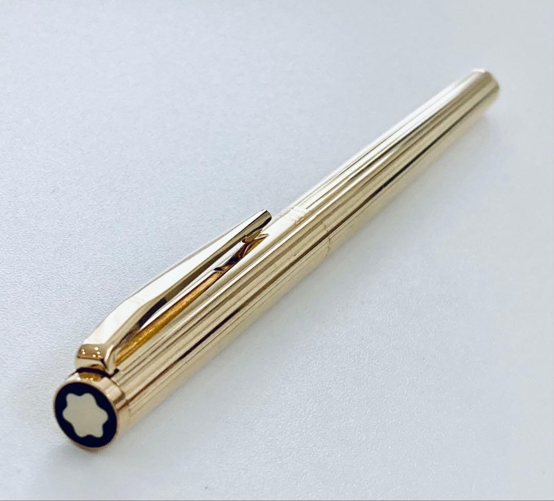 ペン先14金◆モンブラン 高級万年筆 ノブレスゴールドMONTBLANC 金張り