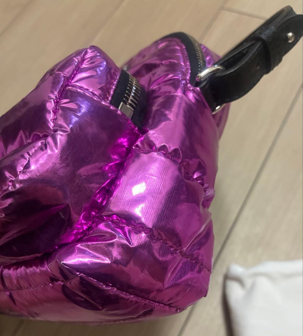 Yukko モンクレールピンク ナイロン ショルダーバッグ