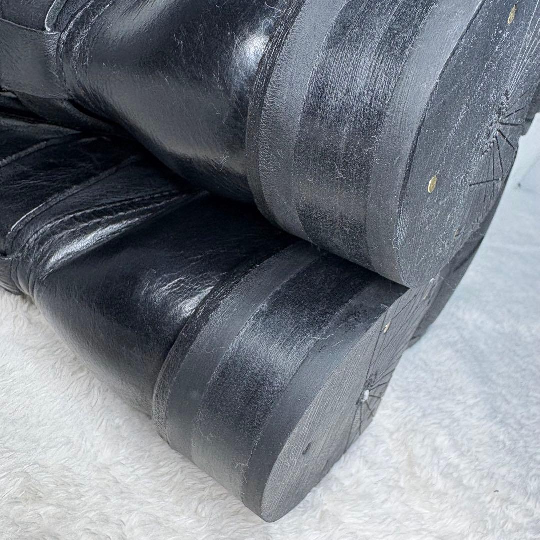 【未使用級】 bussola ロングブーツ エンジニア レザー 24.5