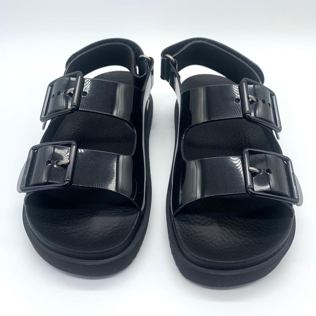 新品未使用 グッチ ラバーサンダル マーモント GG ブラック 箱袋付 22cm