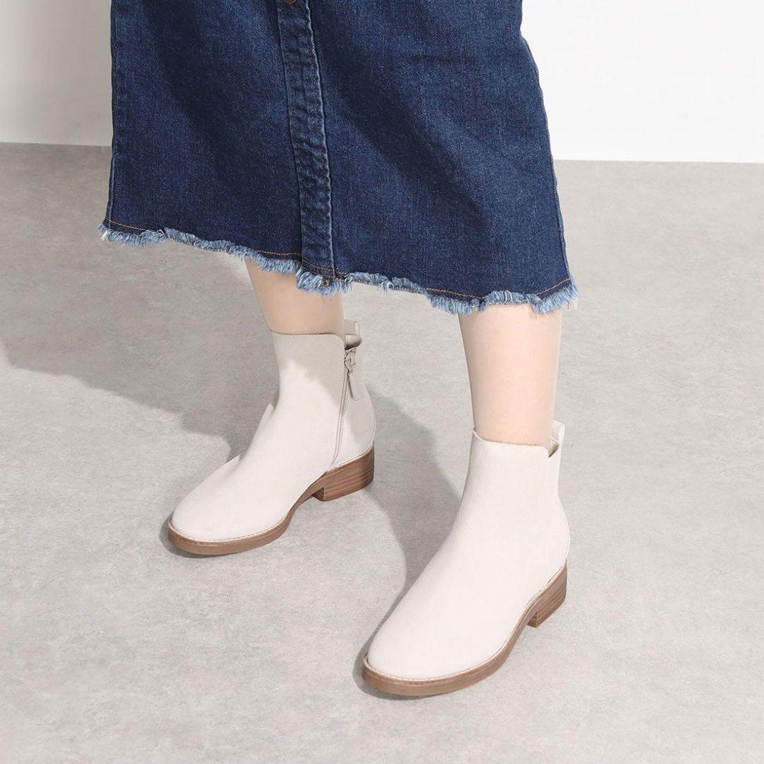 未使用 コールハーン ウォータープルーフ チェルシーブーツ サイドジップ 本革