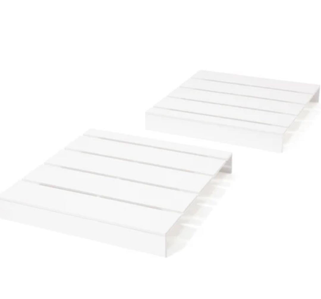 Francfrancエンケル ローベッド シングル ホワイト200x97cm